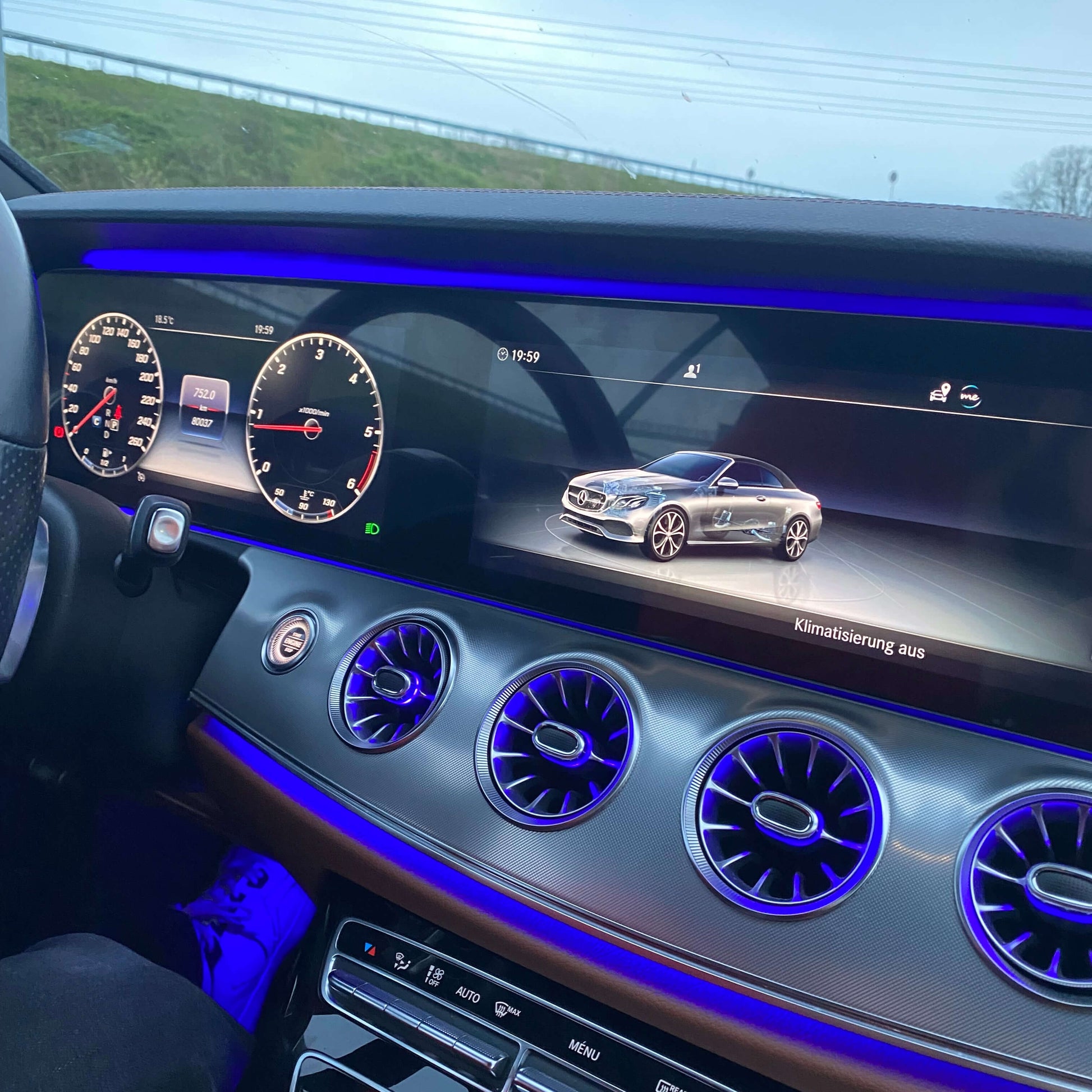 Mercedes C257 CLS-Klasse Widescreen Nachrüstung Display