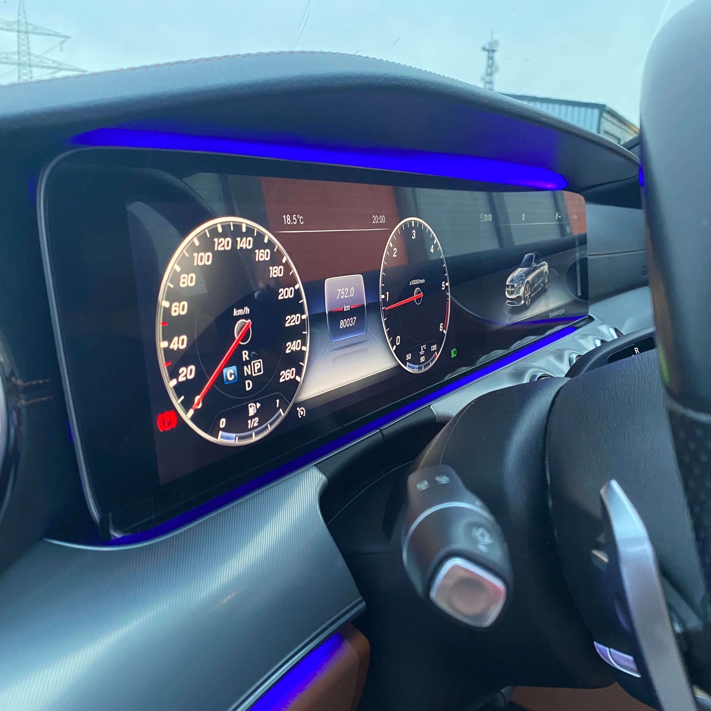 Mercedes W213 E-Klasse Vor-Facelift Widescreen Nachrüstung Display