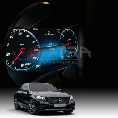 Mercedes W205 C-Klasse volldigitales Tacho Nachrüstung Display
